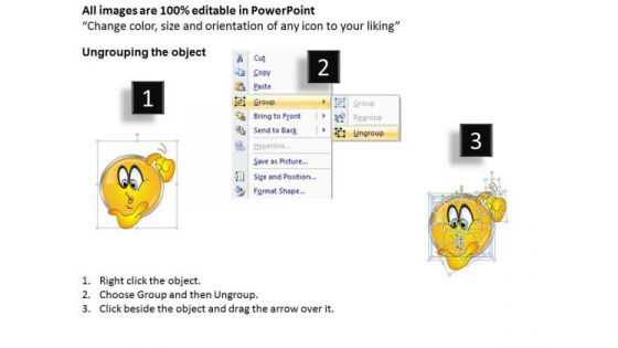 Business Charts PowerPoint Templates Shiney Emoticon Thinking Face Sales