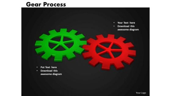 Business Circle Charts PowerPoint Templates Business Gears Process Ppt Slides