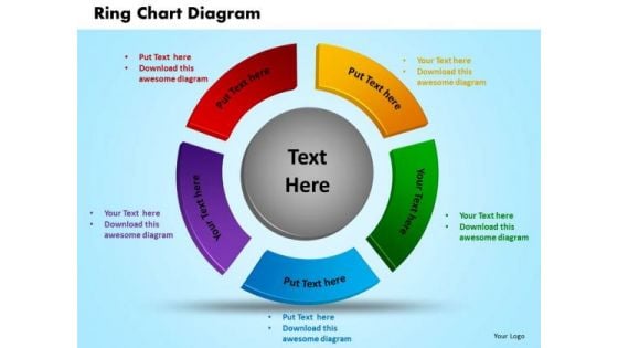 Business Circle Charts PowerPoint Templates Growth Ring Chart Ppt Slides