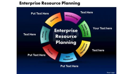 Business Circle Charts PowerPoint Templates Marketing Enterprise Resource Planning Ppt Slides