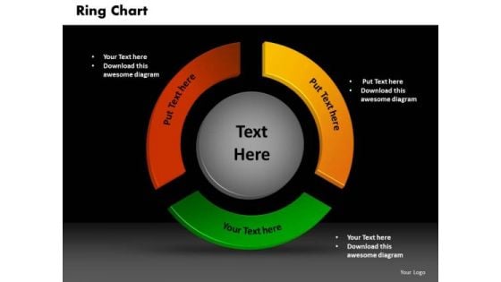 Business Circle Charts PowerPoint Templates Sales Ring Chart Ppt Slides