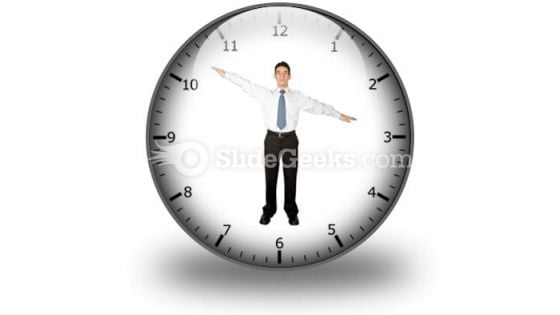 Business Clock PowerPoint Icon C Business Clock PowerPoint Icon C