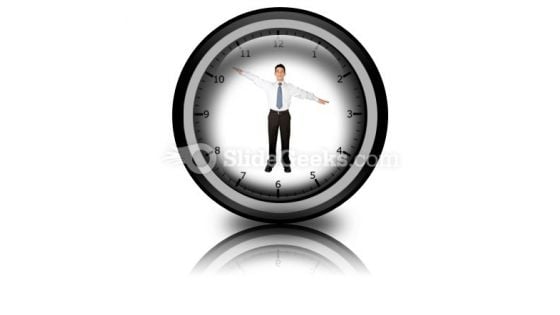 Business Clock PowerPoint Icon Cc