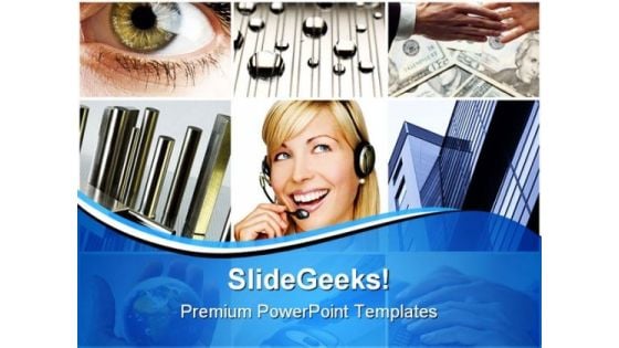 Business Collage Handshake PowerPoint Templates And PowerPoint Backgrounds 0411