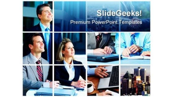 Business Collage People PowerPoint Backgrounds And Templates 1210