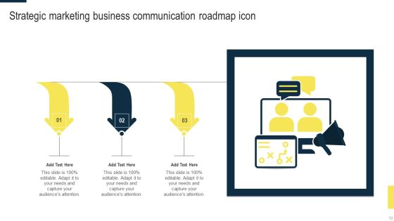 Business Communication And Strategic Roadmap Ppt Powerpoint Presentation Complete Deck With Slides Slide13