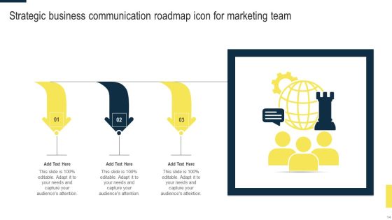 Business Communication And Strategic Roadmap Ppt Powerpoint Presentation Complete Deck With Slides Slide14