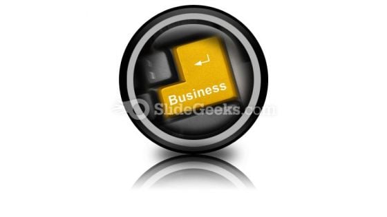 Business Computer Key PowerPoint Icon Cc