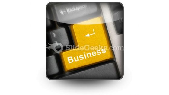 Business Computer Key PowerPoint Icon S