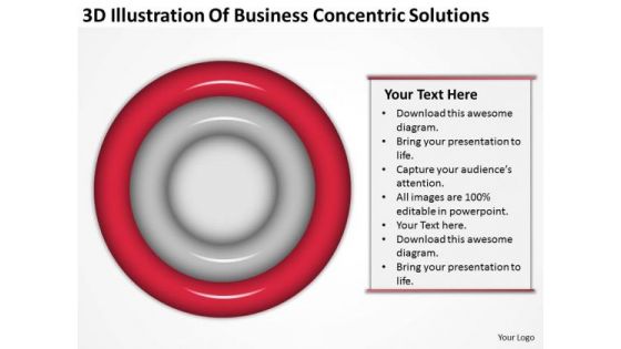 Business Concentric Solutions How To Write A Small Plan PowerPoint Templates