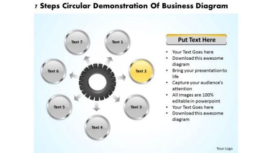 Business Concepts 7 Steps Circular Demonstration Of Diagram Ppt PowerPoint