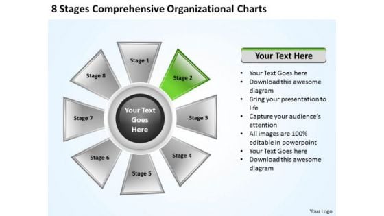 Business Concepts 8 Stages Comprehensive Organizational Charts Marketing Strategy