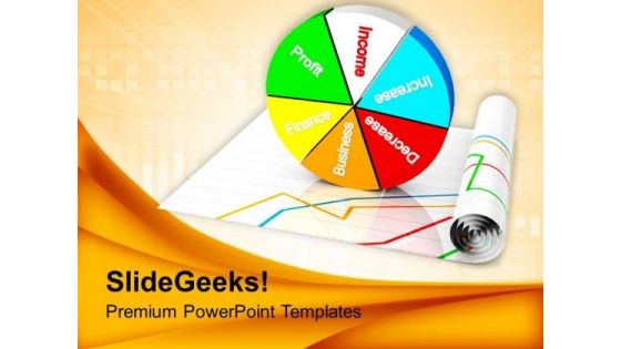Business Concepts With Pie Chart PowerPoint Templates Ppt Backgrounds For Slides 0713