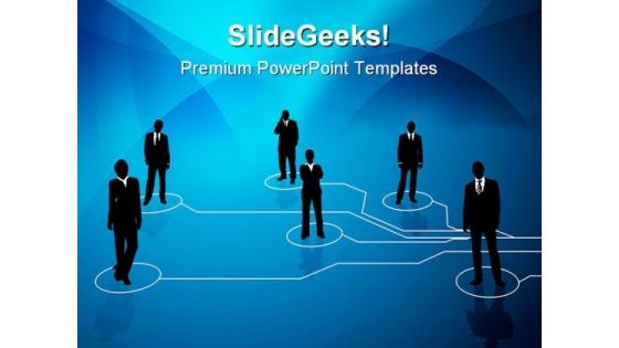 Business Connections Communication PowerPoint Themes And PowerPoint Slides 0511