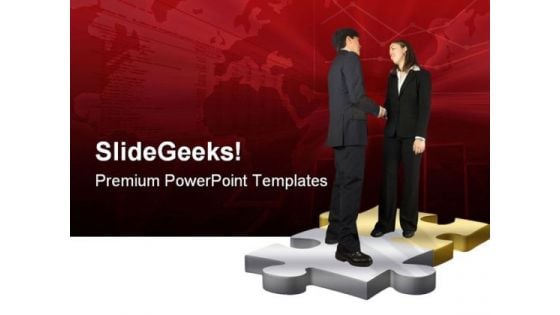 Business Couple Handshake PowerPoint Templates And PowerPoint Backgrounds 0511 Business Couple Handshake PowerPoint Templates And PowerPoint Backgrounds 0511