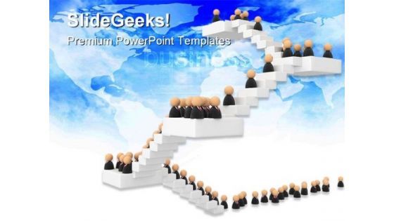 Business Crowd Success PowerPoint Themes And PowerPoint Slides 0511