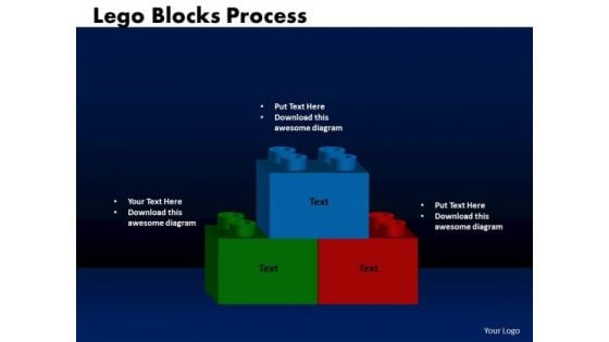 Business Cubes Lego PowerPoint Templates Business Blocks Flowchart Ppt Slides