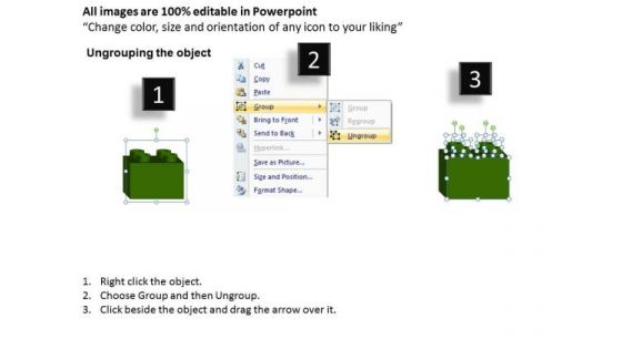 Business Cubes Lego PowerPoint Templates Business Blocks Flowchart Ppt Slides