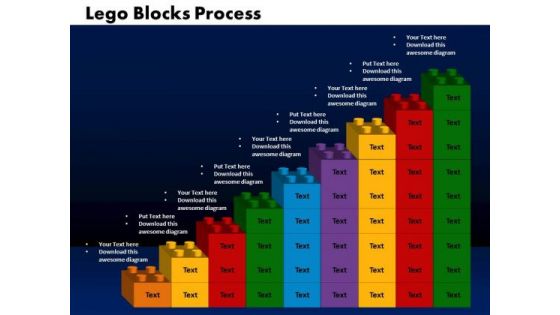 Business Cubes PowerPoint Templates Education Lego Blocks Ppt Slides