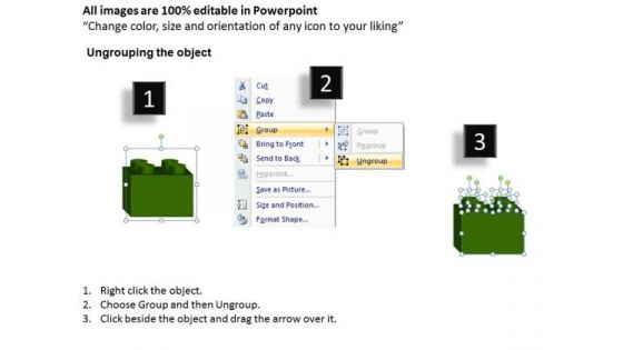 Business Cubes PowerPoint Templates Process Lego Blocks Ppt Slides