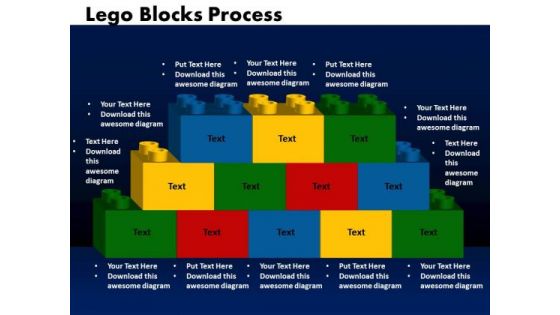 Business Cubes PowerPoint Templates Strategy Lego Blocks Ppt Slides