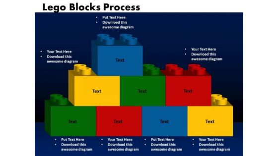 Business Cubes PowerPoint Templates Success Lego Blocks Ppt Slides