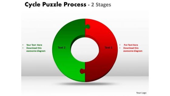 Business Cycle Diagram 2 Stage Cycle Diagram Puzzle Process Strategic Management