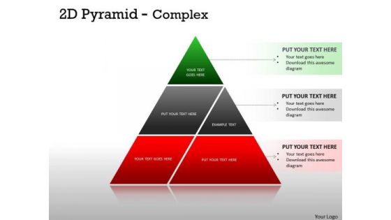 Business Cycle Diagram 2d Pyramid Complex Design For Marketing Strategy Diagram