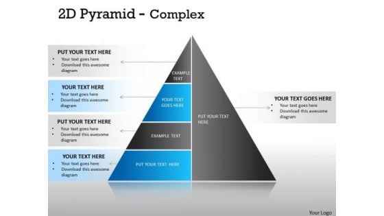 Business Cycle Diagram 2d Pyramid Complex Design With 5 Stages Strategy Diagram