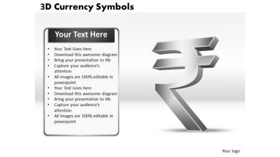 Business Cycle Diagram 3d Currency Symbols Business Diagram