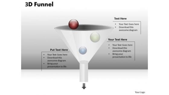 Business Cycle Diagram 3d Process Funnel Diagram Strategy Diagram