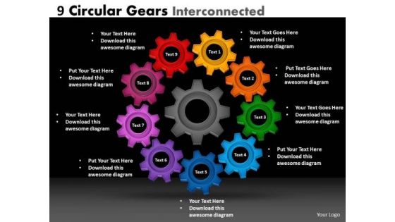 Business Cycle Diagram 9 Circular Gears Interconnected Sales Diagram Business Cycle Diagram 9 Circular Gears Interconnected Sales Diagram