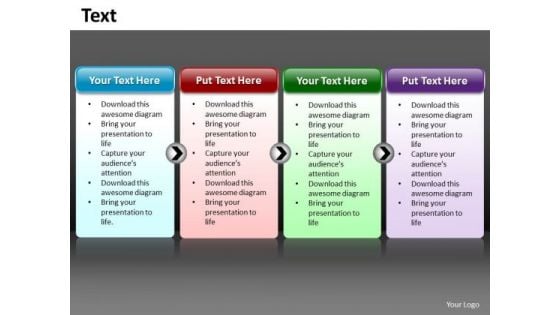 Business Cycle Diagram A Simple 4 Stage Process Editable Business Diagram