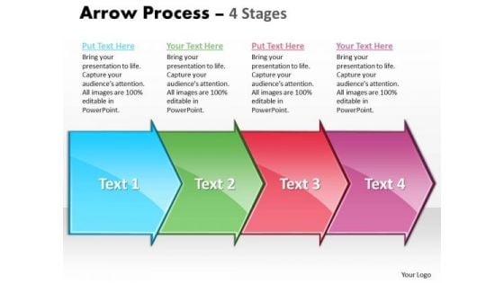 Business Cycle Diagram Arrow Process 4 Stages Business Diagram