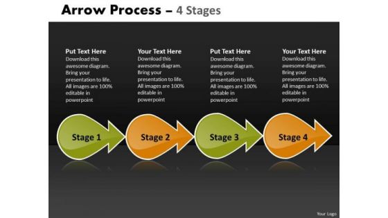Business Cycle Diagram Arrow Process 4 Stages Marketing Diagram