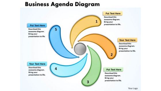 Business Cycle Diagram Business Agenda Diagrams Strategy Diagram