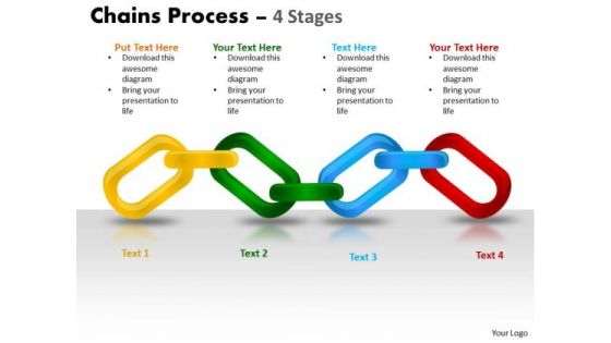 Business Cycle Diagram Chains Process 4 Stages Business Diagram