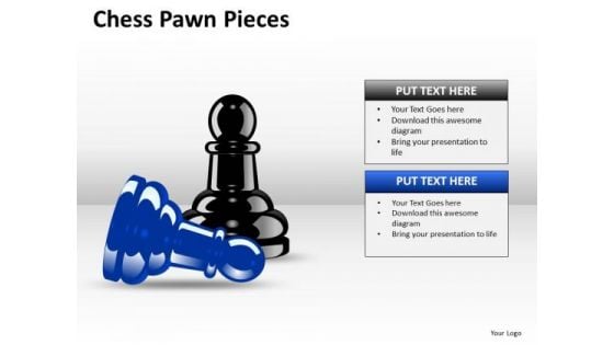 Business Cycle Diagram Chess Pawn Pieces Strategic Management