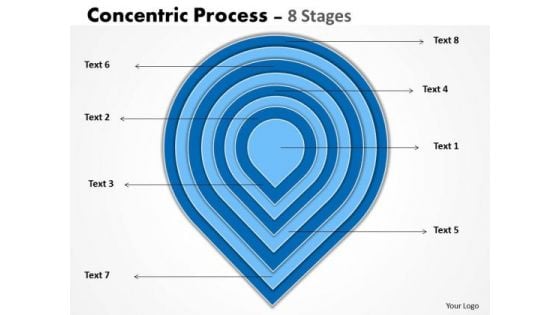 Business Cycle Diagram Concentric Process With 8 Stages Strategy Diagram