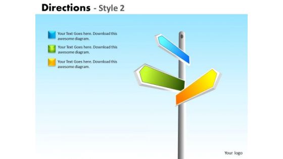 Business Cycle Diagram Directions Style 2 Business Framework Model