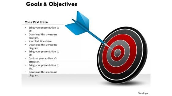 Business Cycle Diagram Focus On Business Goals Business Diagram