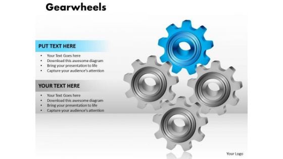 Business Cycle Diagram Gearwheels Business Diagram