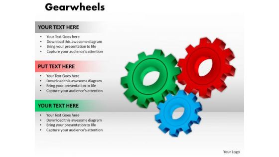 Business Cycle Diagram Gearwheels Business Framework Model