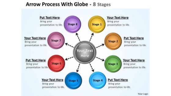 Business Cycle Diagram Hub And Spoke Process 8 Stages Business Diagram