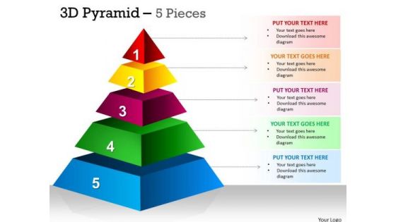 Business Cycle Diagram Independent 5 Staged Triangle For Marketing Strategy Diagram