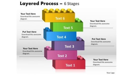 Business Cycle Diagram Layered Process 6 Stages Stratified Consulting Diagram