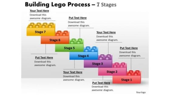 Business Cycle Diagram Lego Blocks Process 7 Stages Strategy Diagram