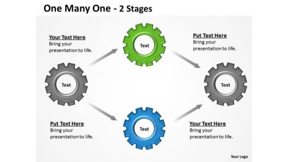 Business Cycle Diagram One Many One 2 Stages Business Diagram Business Cycle Diagram One Many One 2 Stages Business Diagram