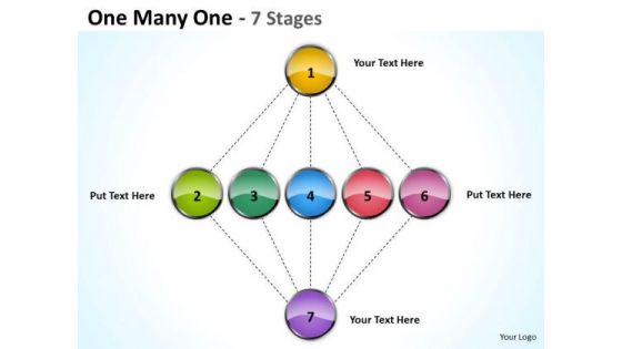 Business Cycle Diagram One Many Stages Sales Diagram