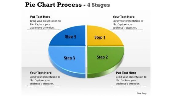 Business Cycle Diagram Pie Chart 4 Stages Marketing Diagram